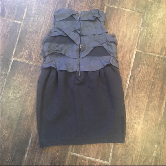 J. CREW CREWCUTS Gray Ruffle Shift Dress size 4/5 - Picture 3 of 4